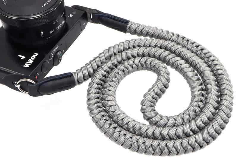 INPON カメラストラップ パラコード編み ネックストラップ ショルダーストラップ 丸リング/リングカバー付き 一眼レフ/ミラーレスカメラ用