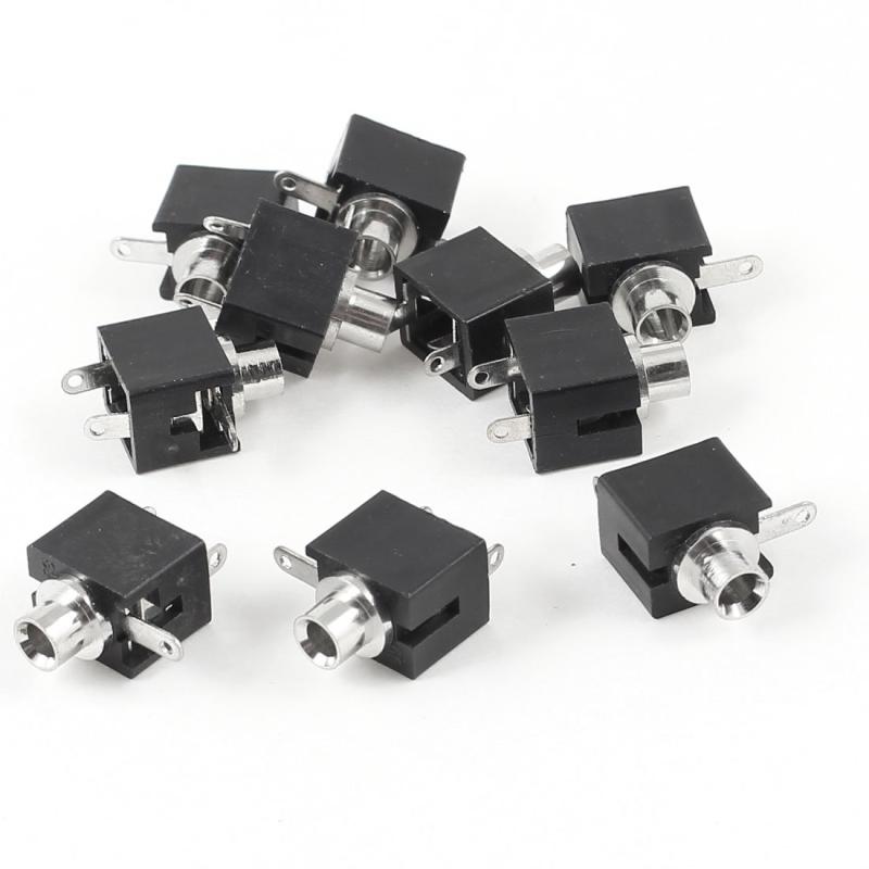 uxcell モノラルジャック 基板実装 コネクタ ヘッドホン イヤホン 3ピン 2.5mm 10個入り