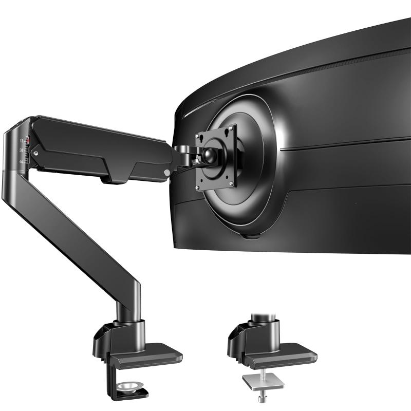 WORLDLIFT モニターアーム シングルアーム 49インチ(2~20kg)まで ガス式 ディスプレイアーム VESA規格対応