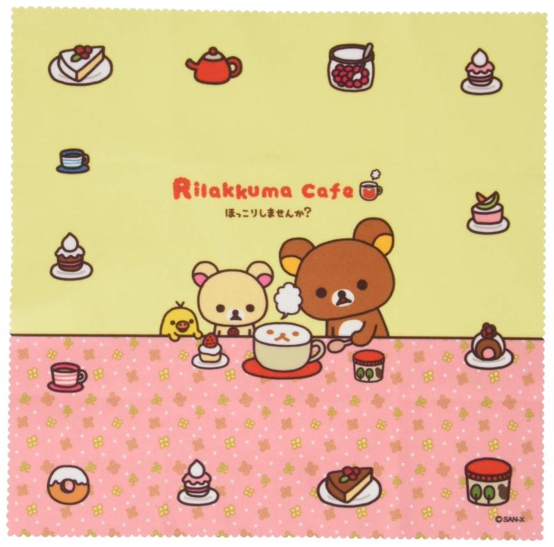 リラックマ クリーニングクロス 超極細繊維 19.5cm×19.5cm