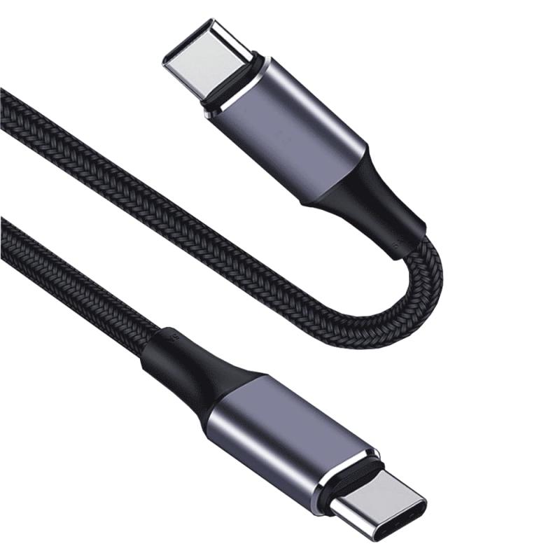 USB Type C ケーブル 100W/5A PD対応 QC 4.0急速充電 高速データ転送 E-Markチップ搭載 高耐久ナイロン編み Type c to Type c タイプC 充電ケーブル MacBook Pro、iPad Pro/Air、iPad mini 6、Xperia、Galaxy、Pixel等Type C