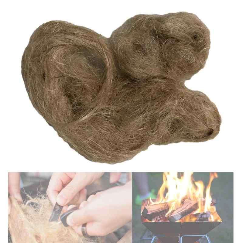 天然 着火剤 火起こし 火起こし器 麻の火口 ティンダーウッド ファットウッド キャンプ WinJapan