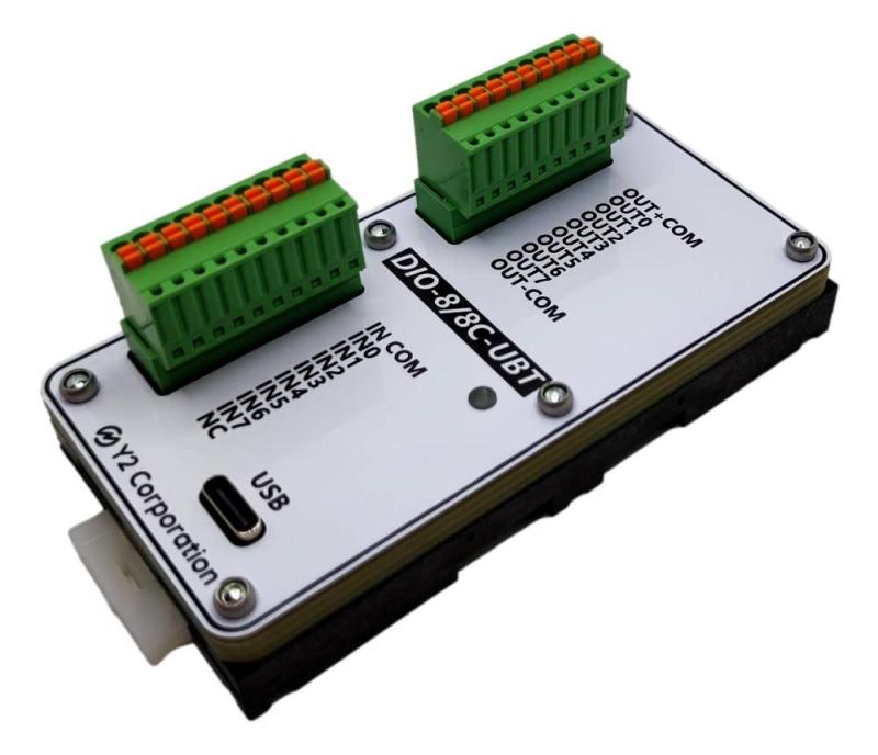 乐天商城 - ワイツー USB 2.0対応 絶縁型デジタル入出力ボード 端子台・DINレール取付タイプ DIO-8/8C-UBT(D)