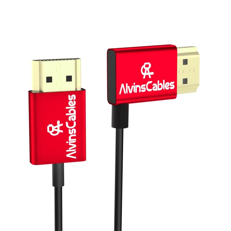 樂天商城 - Alvin's Cables HDMI 2.1 ケーブル 8K 48Gbps 超薄型 Φ2.4mm 8K@60Hz / 4K@120Hz 対応 カメラ用 HDMI Sony A7/A9・BMPCC・Panasonic GH5・Canon C70・Atom