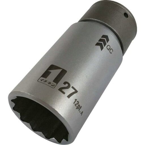 イチネンアクセス MUST TOOL(マストツール) ソケット IM-4W27-12K QCソケット シングル 27mm 12角 19810 差込角:12.7mm(4分) イチネンアクセス MUST TOOL(マストツール) ソケット IM-4W27-12K QCソケット シングル 27mm 12角 19810 差込角:12.7mm(4分)