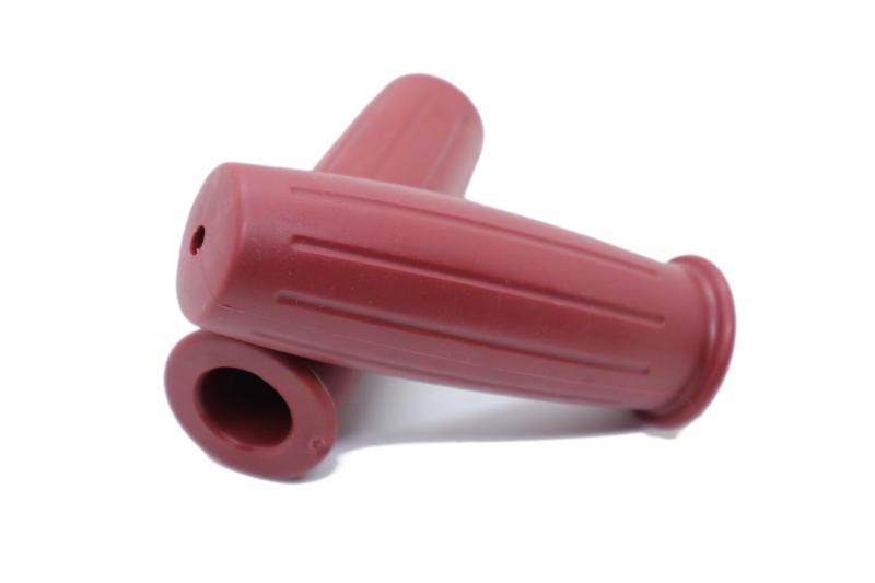 Beatus レトロ クラシック バイク ハンドルグリップ 22.2mm 汎用 グリップ 左右セット