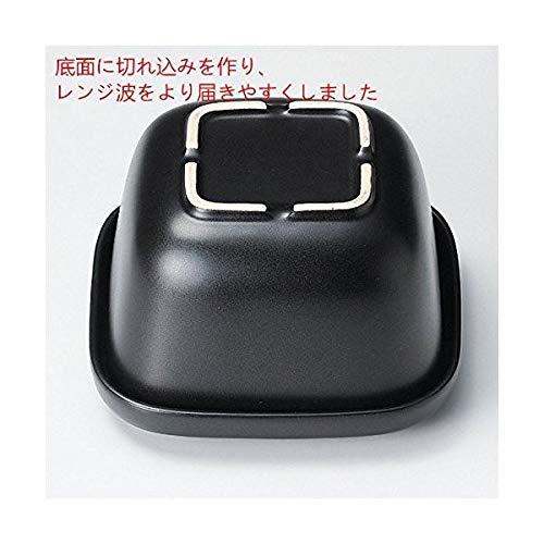 おひつ ふっくら角型 セラミック さくら柄 黒(大) 約2合 電子レンジ可
