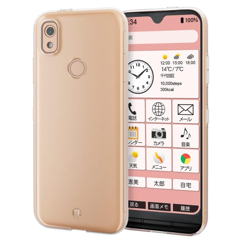 乐天商城 - エレコム あんしんスマホ（KY-51B） ソフトケース 極み クリア PM-K211UCTCR