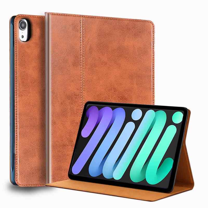 Gexmil ケース iPad Mini 8.3 インチ,6世代専用 (2021)高級レザー製 耐衝撃性 軽量 防指紋 防滑,オートスリープ/ウェイク,アジャスタブルスタンド