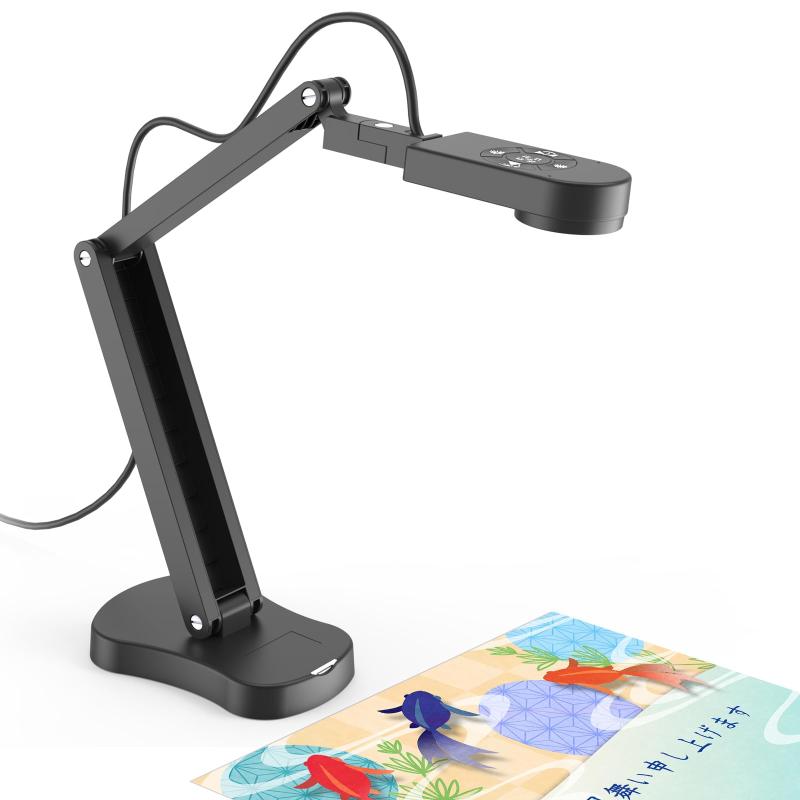 USB接続 800万画素 ドキュメントカメラ LEDライト付き、画像反転機能搭載