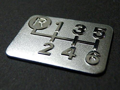 樂天商城 - Tuningfan メッキ シフトパターン プレート 左上リバース6MT車用 SPP-A002