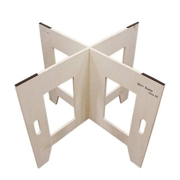 FUKUOKAKOSAN WorkBuddy M12mm厚 脚2枚1セット サイズ高さ590mmx幅800mm簡易作業台　ペケ台積層合板使用　ちょっとした作業台スペースが欲しいときに便利です脚を組んで上にお好きな大きさの板などを置いてご使用...