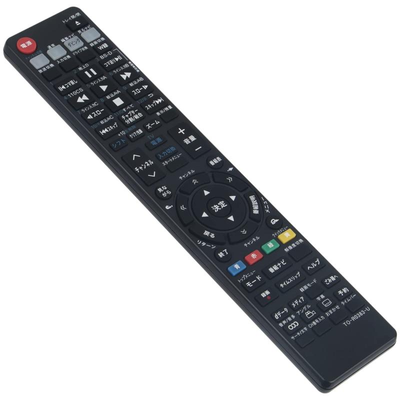 AULCMEET ブランド ブルーレイディスクレコーダー用リモコン fit for 東芝 SE-R0380 SE-R0352 SE-R0383 SE-R0386 SE-R0379 SE-R0416 SE-R0356 SE-R0357 SE-R0331 R