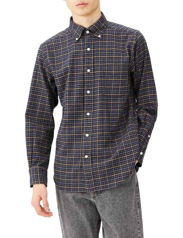 [エドウィン] 大人のふだん着 ボタンダウンシャツ 長袖 メンズ ET2099-702