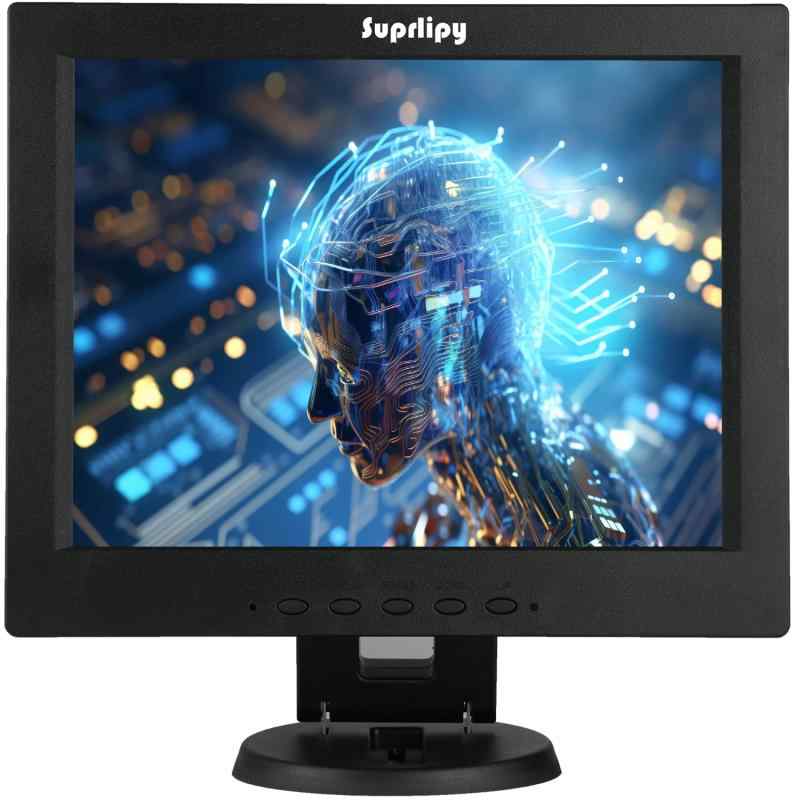Suprlipy HDMIモニター ハウジング LCDディスプレイスクリーン HDMI VGA AV BNC入力に対応 リモコン 内蔵スピーカー付属 PC 防犯カメラ ゲーム機用
