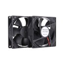 2PACK90 92MM 12v DCパソコンPCファン 2線3PIN 冷却ファン ケース用ファン ケース冷却用 2000RPM(2)