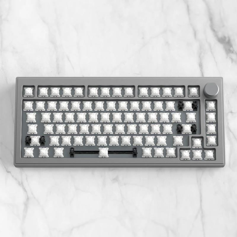 DrunkDeer ラピッドトリガー メカニカルキーボード アルミケース TKL 磁気スイッチ コンパクト 82キー 有線RGB キーキャップなし