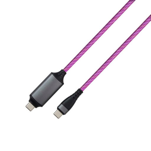 藤本電業 Type-C to Type-C イルミネーション 充電 通信 ケーブル Power Delivery対応 ブルー 100cm CK-CC01PU 藤本電業 Type-C to Type-C イルミネーション 充電 通信 ケーブル Power Delivery対応 ブルー 100cm CK-CC01PU