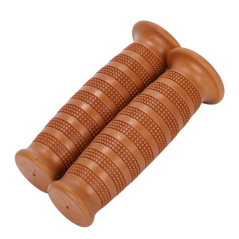 nakira バイク グリップ 樽型 原付 ハンドル 22.2mm 左右セット ラバーA型