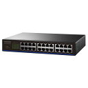 I-O DATA スイッチングハブ(24ポート) EEE省電力機能搭載 日本製電解コンデンサ採用 100BASE-TX/10BASE-T対応 ブラック ETX-ESH24NBK(2)