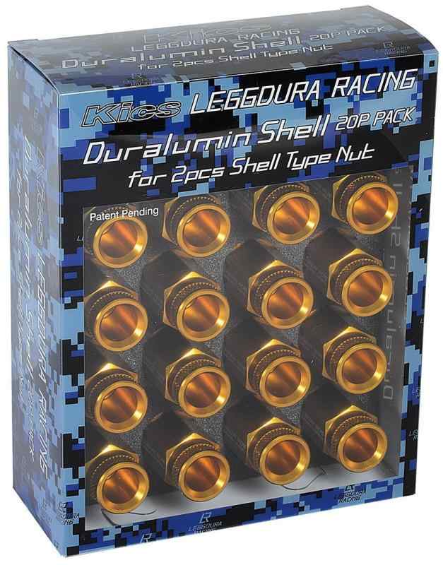 KYO-EI (協永産業)LEGGDURA RACING Shell Type Lock & Nut Set (RL53) レデューラレーシングシェルタイプナット(ロック&ナットセット)M12×P1.5