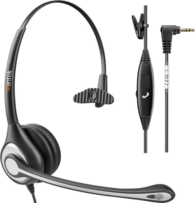 Wantek 電話ヘッドセット RJ9 ノイズキ...の商品画像