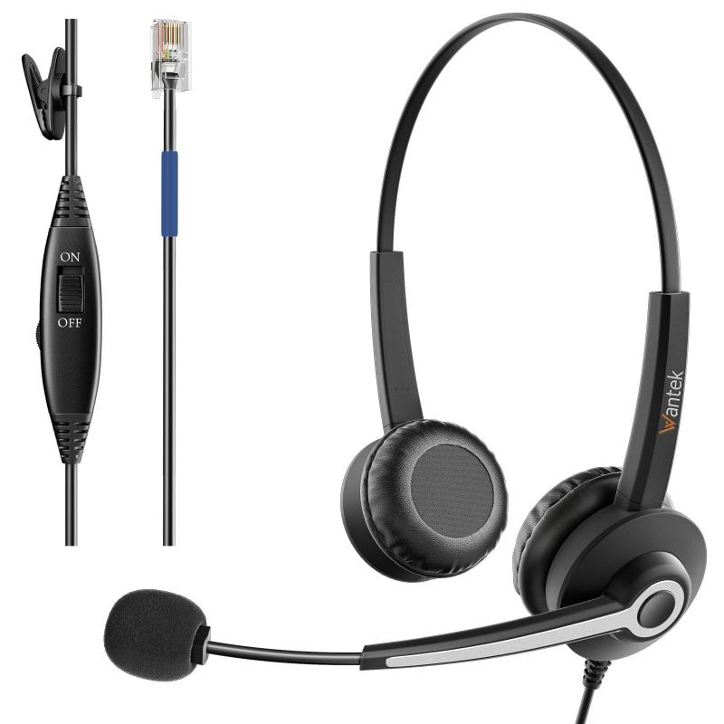 Wantek 電話ヘッドセット RJ9 ノイズ...の紹介画像2