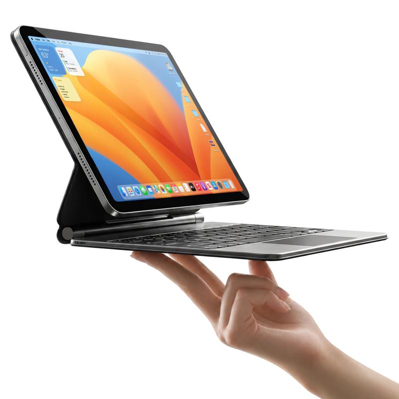 HOUためにiPad 10世代 ケース キーボード、IPad 10世代用マジックマグネティックスタンドキーボード、マルチタッチトラックパッド、フローティングデザイン、7色のバックライト、日本語配列【HOUがお客様のご要望にお応えします】HOUでは、プロフェッショナリズムが私たちの最大の強みです。購入前のお問い合わせから購入後のサポートまで、私たちの献身的なチームがシームレスなショッピング体験を提供し、すべてのやり取りで信頼を築いています。何か問題があれば、いつでもお気軽にお問い合わせください。【対応機種】iPad 10世代キーボード 10.9インチ（2022年製）（A2696、A2757、A2777）とのみ互換性があります。互換性を確認するために、ご購入前にモデル番号をご確認ください。【優れたマルチタッチトラックパッド】安定した信号伝送のためにタッチパッド内に5つの信号受信機が内蔵されています。スクロール、スワイプ、押しの動きを正確かつ簡単にキャプチャします。エッチングされたガラス表面は滑らかで指紋がつきにくく、すべての方向でジェスチャー操作が可能です。【135°調整可能なフローティング磁気スタンド】135°調整可能なフローティング磁気スタンドで、理想的な視野角を見つけてください。仕事や勉強、エンターテイメントを楽しむ際も、強力な磁気バックパネルが安定性を確保し、優雅さを演出します。フローティングデザインは障害物のない視野を提供し、iPad 第10世代キーボード上の電源、Caps Lock、Bluetoothインジケーターが直接見えます。【7色＆3モードの目に優しいバックライト、584gの薄型キーボードケース】第10世代iPad用の7色バックライトキーボードでワークスペースを照らします。3つの調整可能な明るさレベルで、環境に合わせた個人に最適なタイピング体験を楽しみながら、目を保護します。わずか584gの超軽量デザインで、どこへでも簡単に持ち運べます。革新的なセミシリコンレザー素材で作られており、滑らかなエッジと角が、鋭さなしで快適なグリップを提供し、手に傷をつけるのを防ぎます。暖かくてふわふわした質感が、豪華な触感を提供します。