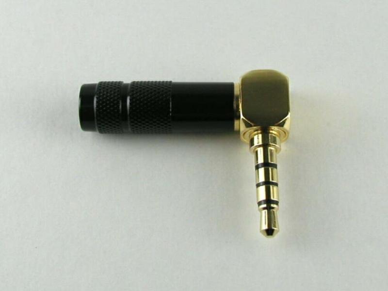 3.5mm ミニプラグ フォーンプラグ フォンコネクタ ハンダ式 自作用 金メッキ 4極 L...
