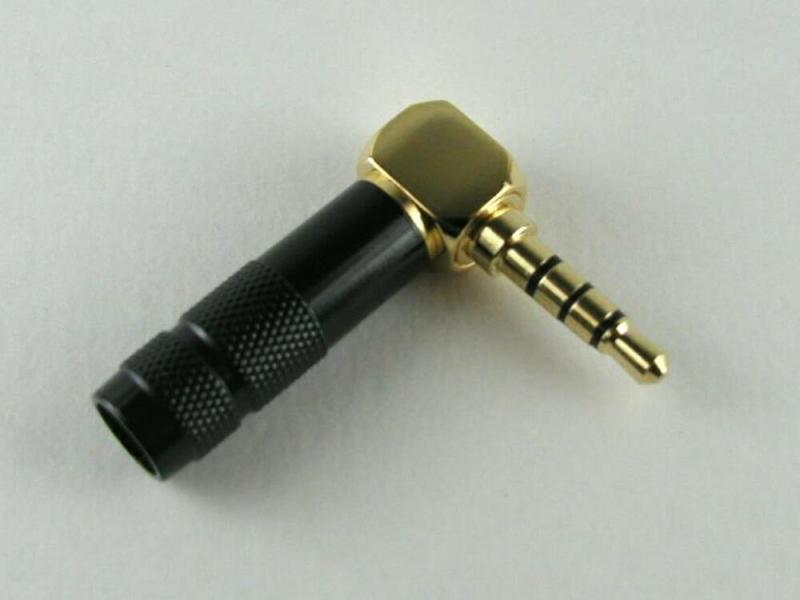 3.5mm ミニプラグ フォーンプラグ フォンコネクタ ハンダ式 自作用 金メッキ 4極 L...