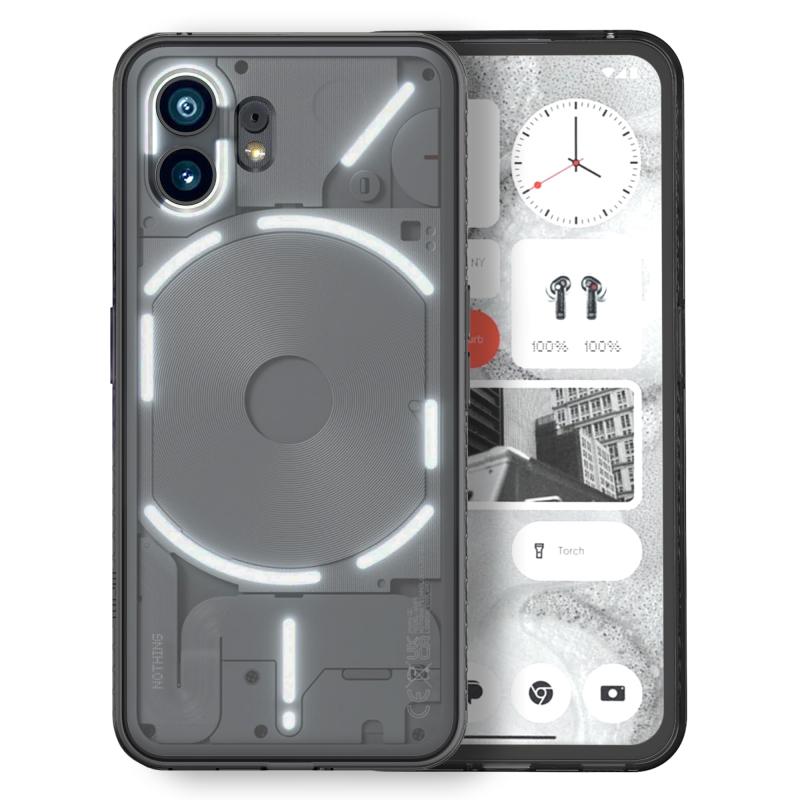 「黄ばみ防止 落下保護」TUDIA ウルトラクリアバンパー Nothing Phone (2) ケース 対応, 【LUCION】耐衝撃 TPU ハイブリッドバンパー 黄ばみ防止 透明ハードバック 超スリムグリップNothing Phone 2 カ