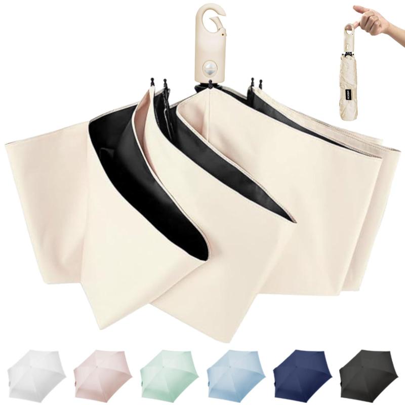 DSDCDJ 【2025新登場 JIS認証】日傘 uvカット 100 遮光 折り畳み 超軽量 完全遮光 遮熱 ワンタッチ自動開閉 6本骨 折りたたみ傘 UPF50+ 紫外線遮蔽 熱中症対策 日焼け防止 耐風撥水 晴雨兼用 収納ポ