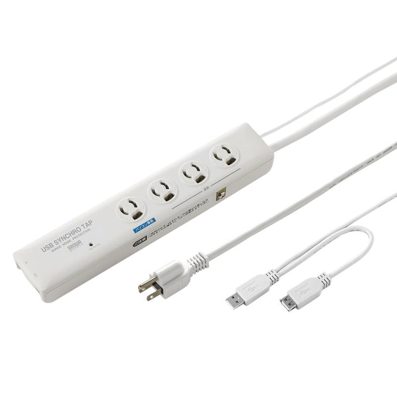 サンワサプライ 高性能雷連動タップ