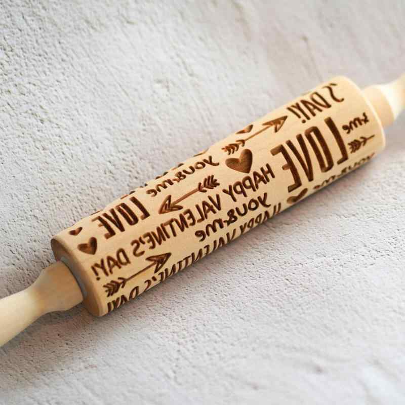 クッキーローラー クッキー型 麵棒 模様 ローリングピン かわいい ビスケット型 手作り 焼菓子 ハンドメイド おしゃれ 料理教室用バレンタイン手作り (欧風ビスケット) (動物)