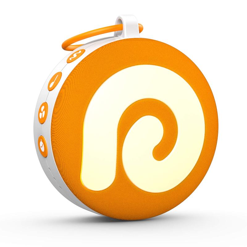 Dreamegg 寝かしつけ ホワイトノイズマシン バッテリー内蔵 11種の癒し音 暖色ナイトライト 光るさ調節 吊り下げ タイマー付 USB充電 快眠グッズ 赤ちゃん ベビー 出産祝い 睡眠改善 騒音対策