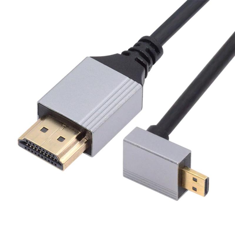 NFHK ミニ マイクロ HDMI 2.1 超薄型 HDTV ケーブル 8 K 4 K ハイパー柔軟なスリム コード タイプ A カメラ HDTV 用タイプ C