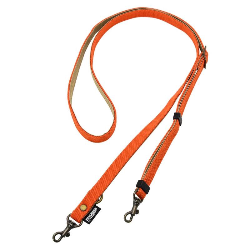 [HIGHCAMP] ハイキャンプ 2way ネック ストラップ 帆布 (ハンプ) 斜め掛け ショルダーストラップ 約70cm～約130cm 長さ調節可能 スマホ 携帯 落下防止 ネックストラップ キャンバス 日本製 【日本製