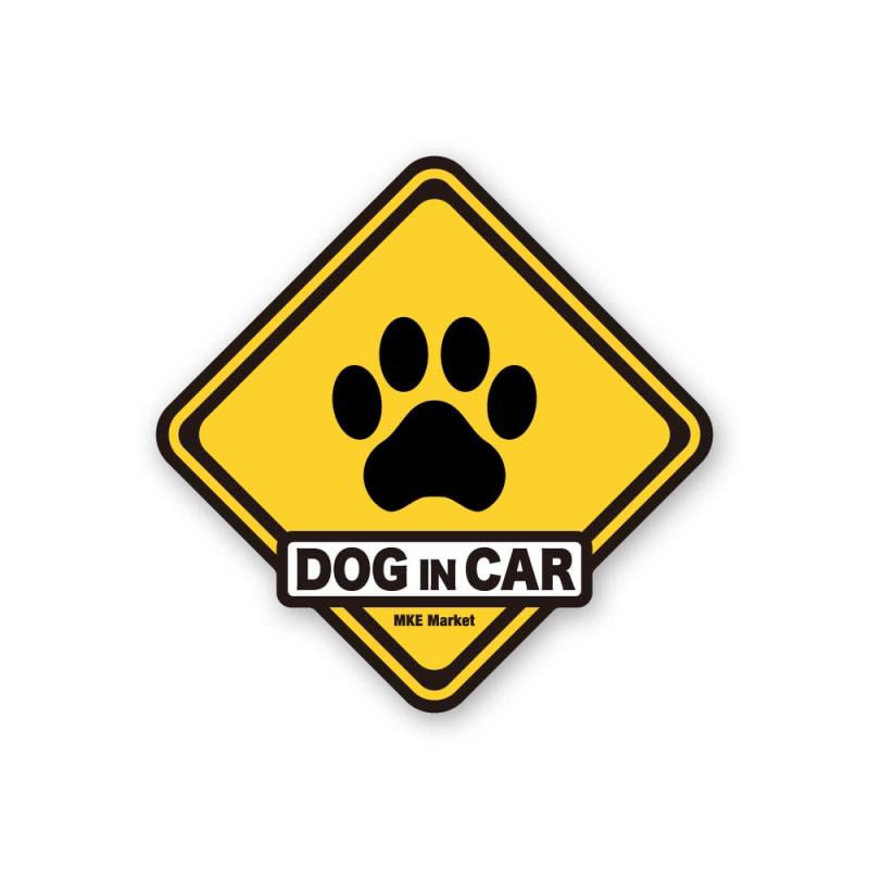 MKE ドッグインカー DOG IN CAR カーステッカー