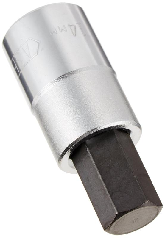乐天商城 - 旭金属工業 ソケット ヘキサゴン VX4014 対辺寸法:14×差込角:12.7×全長:60mm ソケットレンチ用 1個