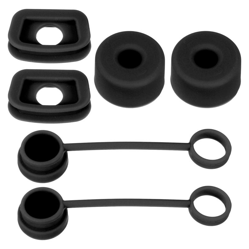 PATIKIL ストローカップ用シリコン製こぼれ止め 1.0 40oz/30oz 2個のストローカバーキャップ 2個の四角いこぼれ止め 2個の丸い漏れ止めを含む6個セット 黒