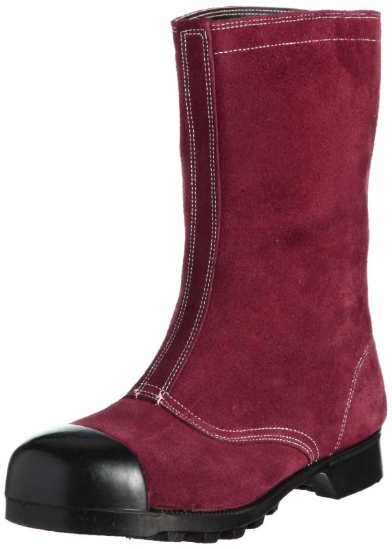 [ミドリ安全] 安全靴 JIS規格 半長靴 耐熱 W344 ブラウン