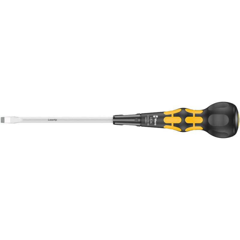 WERA ヴェラ 工具 ボールクリップドライバー ボール型ハンドル (1,0 x 6,0 150mm イエロー)