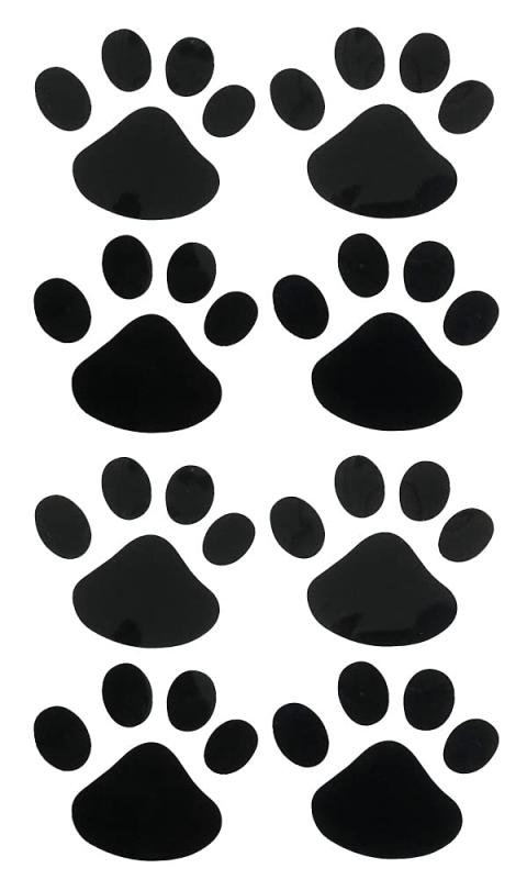 SNNY 肉球カーステッカー(大) 肉球8個分 大きいサイズ 猫 犬 車 バイク 自転車 キズ・凹み隠し 足跡 シール 壁 家具 スーツケース DIY デコステッカー