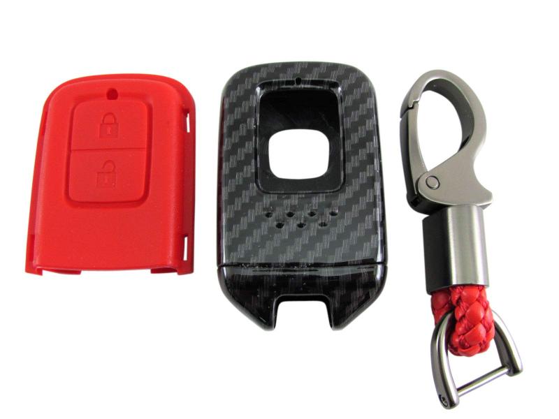 樂天商城 - BRIGHTZ S660 JW5 カーボン調スマートキーケース 赤 【 KEY-CASE-029 】 JW W5 5 S 660 Hondaスマートキー 31376