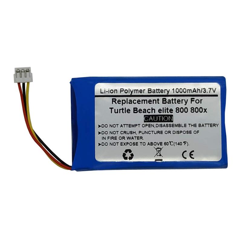 Turtle Beach elite 800 800xワイヤレスヘッドセット用の3.7V1000mAH交換用バッテリー