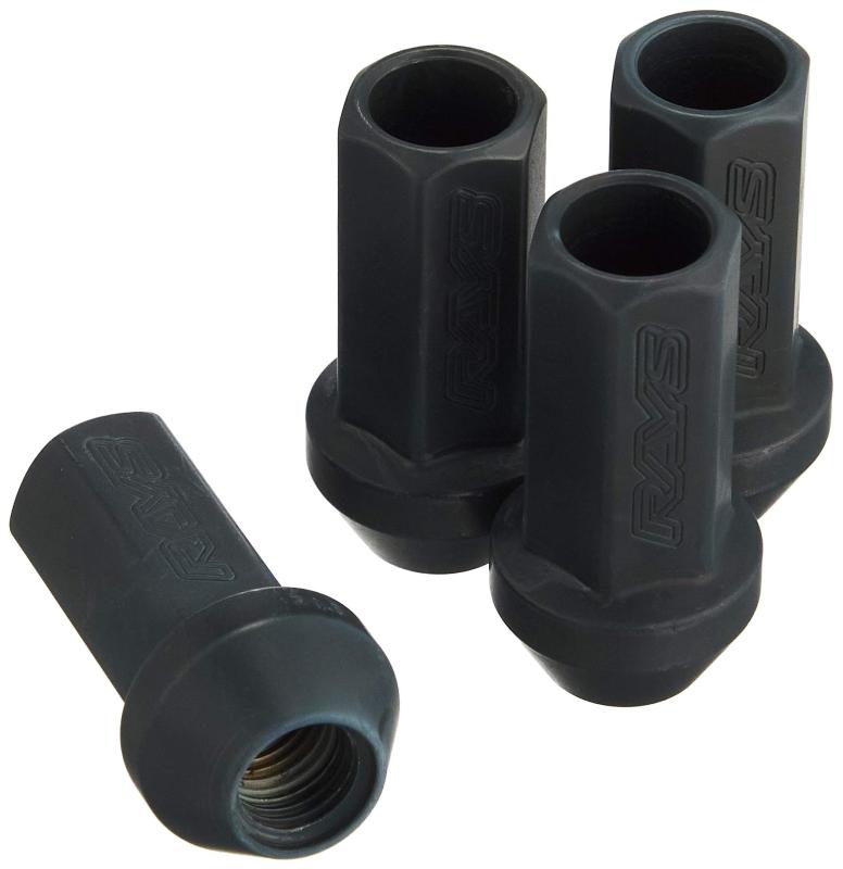 RAYS (レイズ) 17HEX レーシングナット M12×1.5 BK(ブラック) 48mm 4個パック 74130000204BK