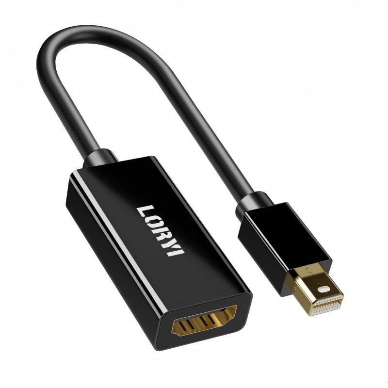 アクティブ Mini DisplayPort HDMI 変換アダプタ 【4K＠60㎐】アクティブ 変換 アダプタ Active 23cm 3D対応 ミニディスプレイポート - HDMI Mini DisplayPort to HDMI 変換ケーブル