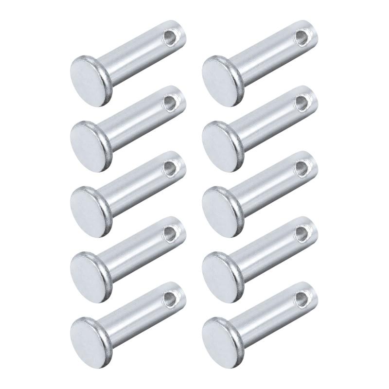 樂天商城 - METALLIXITY クレビスピン 6 mmx16 mm 12個 シングルホール フラットヘッド 炭素鋼 ファスナーピン 金属デバイス用 家具取り付け用 工業用 DIY用