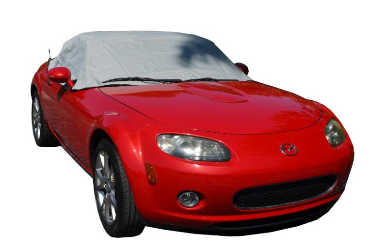乐天商城 - North American Custom Covers Miata MX5 Mk3 (NC) 互換品 ソフトトップ プロテクター ハーフカバー グレー 1999-2009