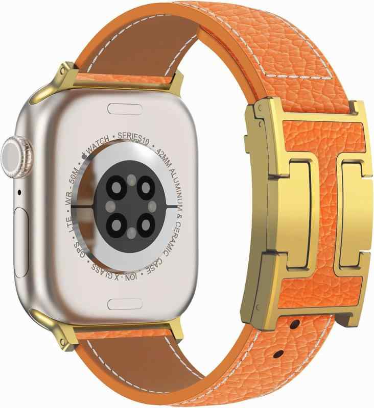 2025革新デザイン For Apple Watch バンド 本革 レディース H型バックル Apple Watch Ultra3/Ultra2, Series11/10/9/8/7/6/5/4/3/2/1/SE レザー交換ベルト 可愛い オシャレ アッ maisonclover-10352693 メゾンクローバー サンプル画像3